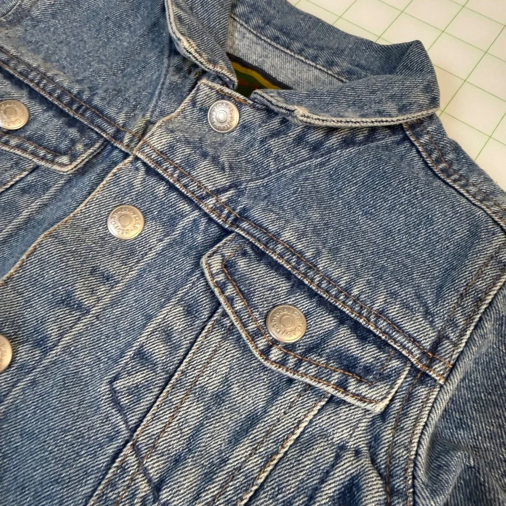Vintage Classic Gap Baby Denim Light Wash Snap Jean Jacket 3-12 months retro boy